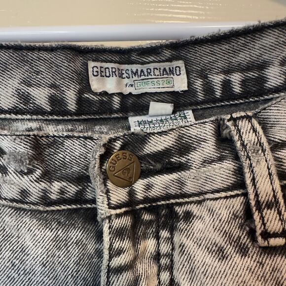 Georges Marciano for Guess? Women’s Vintage 90s Black Acid Wash Jeans Size 34 - Picture 4 of 11